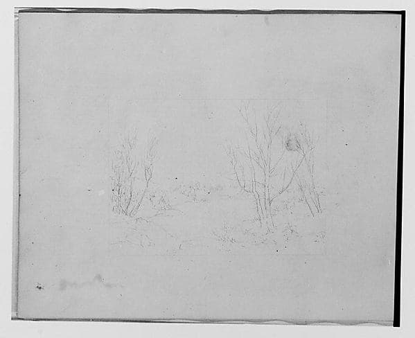 Sketch of a Country Scene (from Sketchbook)