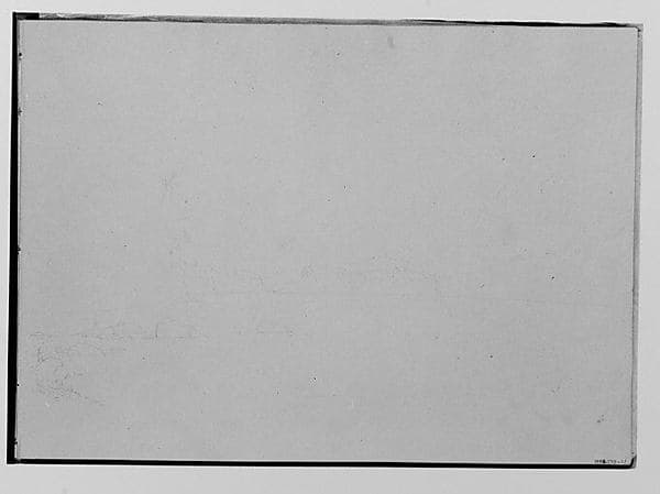 Outline of A View Across A Lake (from Sketchbook)