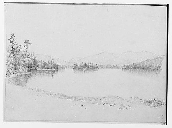 Long [?] Lake, 1864 (from Sketchbook)