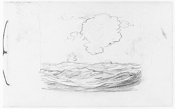 Clouds over Water (Long Island Sound?) (from Sketchbook)