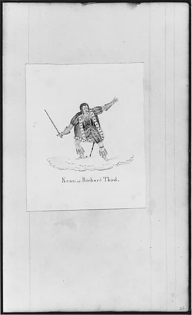 "Kean as Richard Third" (from Sketchbook)