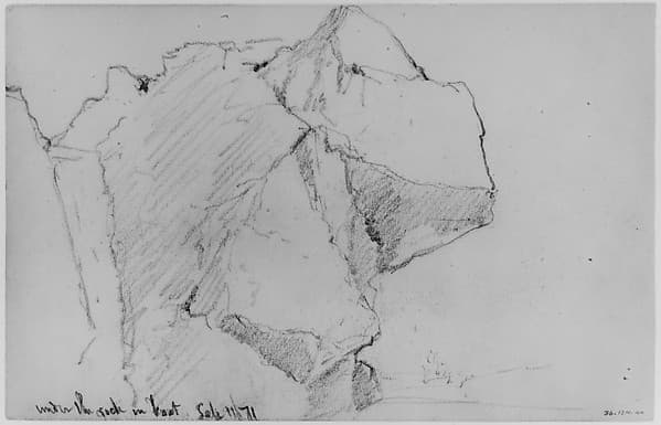 Rock Study, 1871 (from Sketchbook)