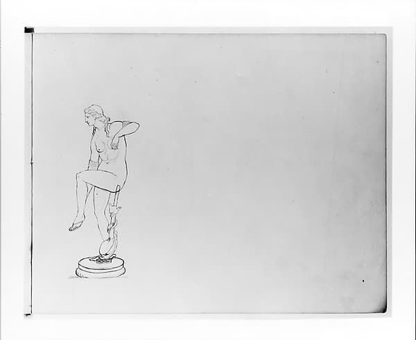 Study of a Neo-Classical Full-length Female Figure (from Sketchbook)