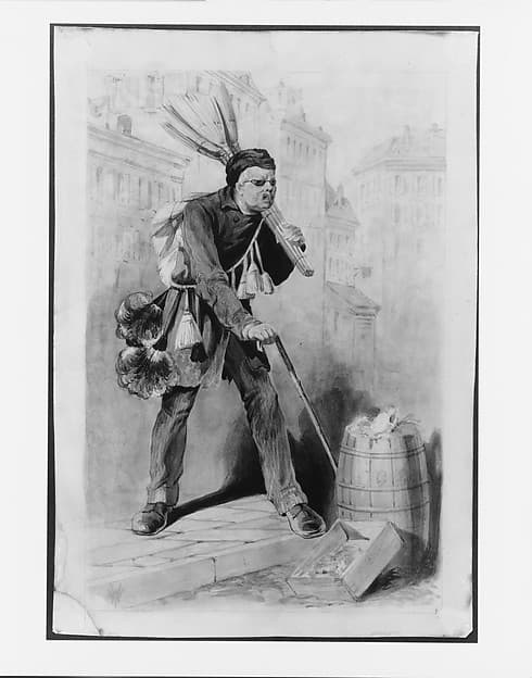 Blind Broomseller, (14th Street, New York City)