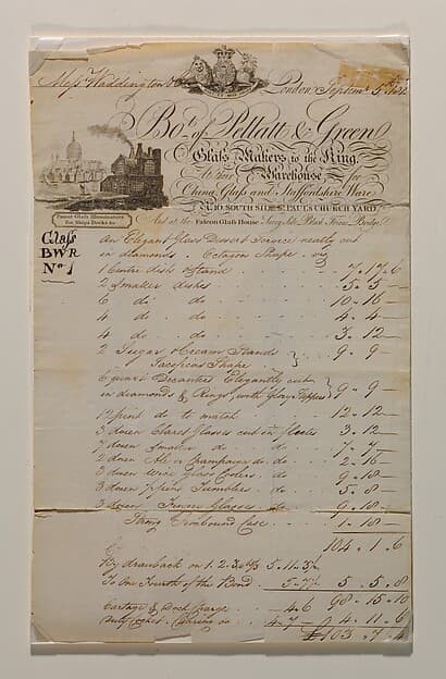 Original Bill of Sale, Pellatt and Green