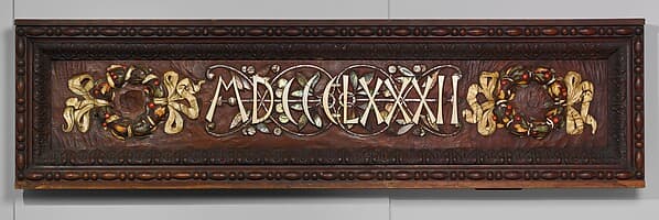 Vanderbilt Mantelpiece date panel