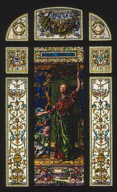Welcome: Stained Glass Window from the Mrs. George T. Bliss House, New York