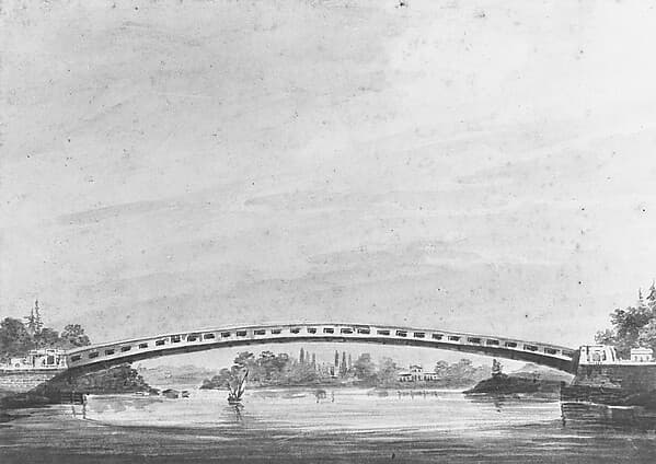 The Upper Bridge over the Schuylkill, Philadelphia—Lemon Hill in the Background