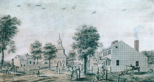Brooklyn, Long Island (View of the Village Green)