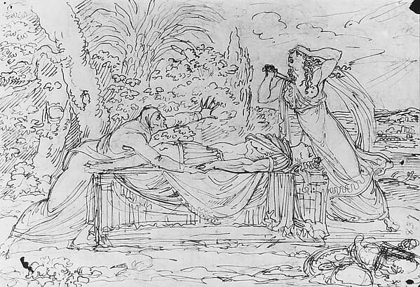 Panthea Stabs Herself beside the Corpse of Abradatas