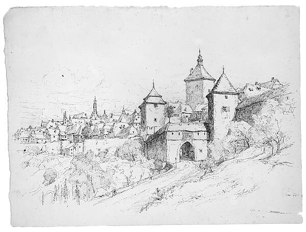 Sketch of a Town in Germany