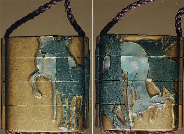 Case (Inrō) with Design of Standing Deer