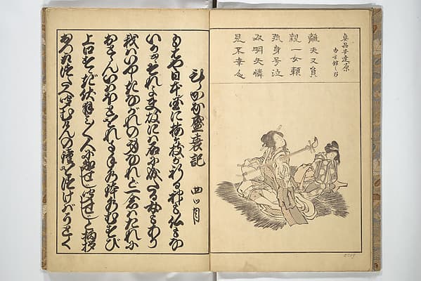 卍翁艸筆画譜|Old Manji's Cursive Picture Album (Manjiō sōhitsu gafu 卍翁艸筆画譜)
