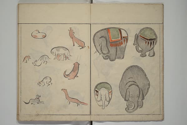 鳥獣略画式|How to Draw Birds, Insects and Fish Simply (Chōjū ryakugashiki) 鳥獣略画式