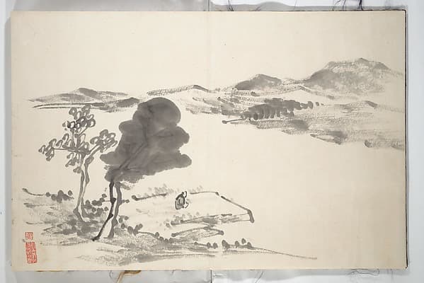 對山先生山水画譜(たいざん せんせい さんすいがふ)|Untitled Picture Album of Fifteen Ink Paintings 對山先生山水画譜(たいざん せんせい さんすいがふ)