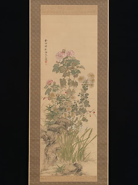 秋草花図|Flowers and Grasses of Autumn