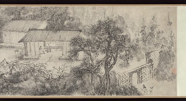 清 尤蔭 長嘯軒圖 卷|The Studio of Prolonged Soughing