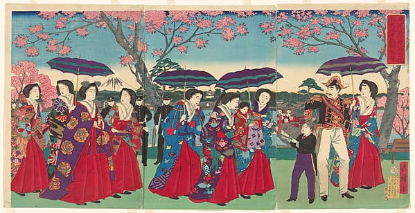 三代歌川広重画 『東京名所 従上野公園 不忍池中嶋弁天之景』|View of Benten Shrine on Nakanoshima Island in Shinobazu Pond, Ueno Park, from the series Famous Views of Tokyo (Tōkyō Tokyo meisho yori Ueno kōen Shinobazu no ike Nakanoshima Benten no kei)