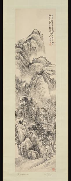 清 顧澐 山水 軸|Landscape