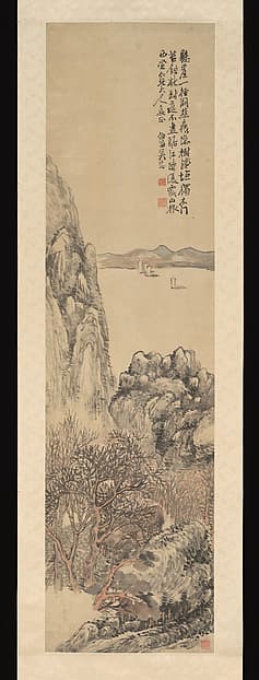 清 吳滔 山水 軸|Landscape
