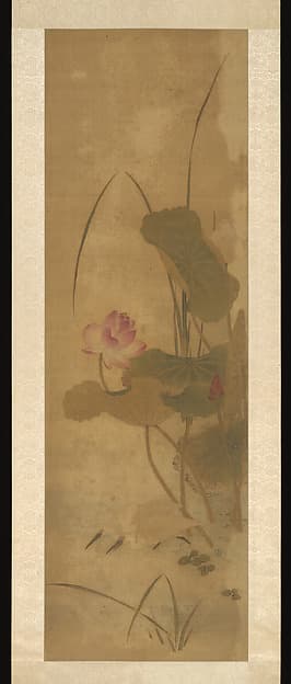 Herons in a Lotus Pond