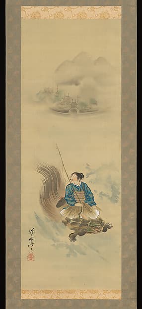 Urashima Tarō Riding on a Tortoise