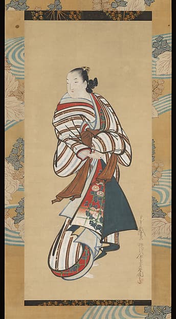 Standing Courtesan Looking Over Her Shoulder