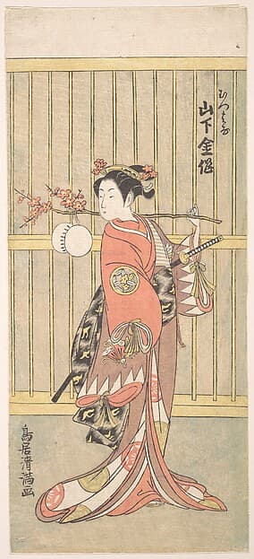 The Actor Yamashita Kinsaku in the Role of Mutsuhana