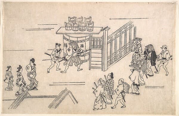 The Fourth Scene, from the series Scenes of the Pleasure Quarter at Yoshiwara in Edo
