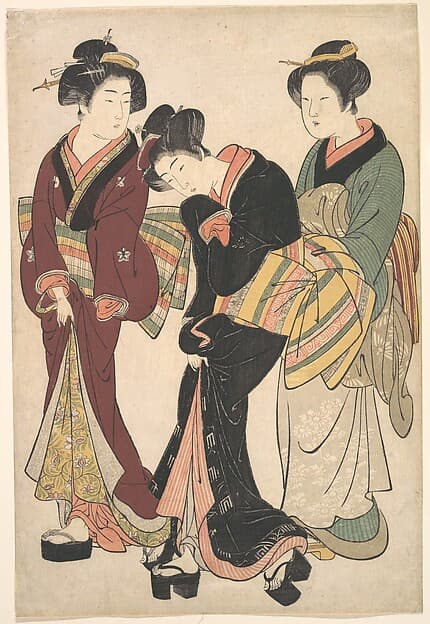 Two Geishas and a Maid