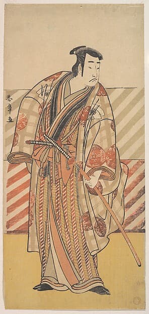 Onoe Matsusuke as a Samurai of the Fujiwara Clan