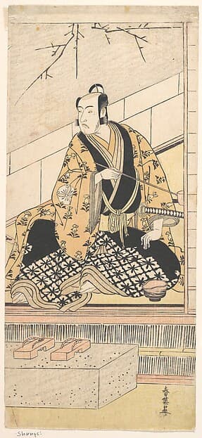 The Actor Matsumoto Koshiro IV Seated in an Outer Room