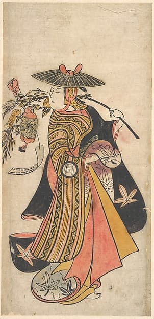Actor Sanogawa Ichimatsu (1722–1763) as a Courtesan during the Tanabata Festival