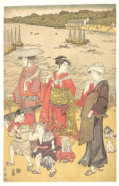 Women at Takanawa Beach