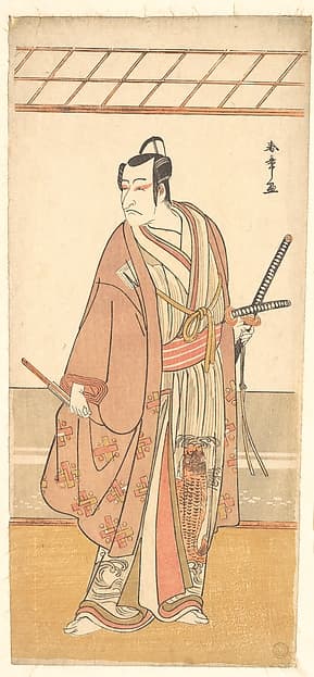 The Actor Ichikawa Danjuro V as a Samurai Attired in a Purple Haori (Coat)