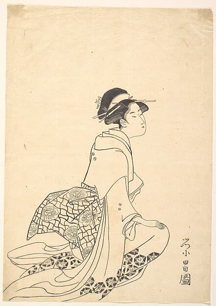 A Woman Kneeling