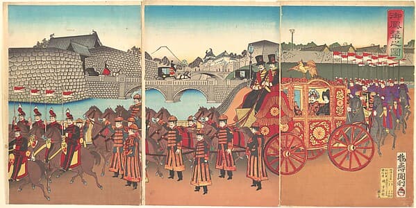 Go Horen no zu|View of the Imperial Carriage