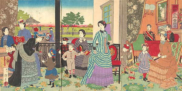 井上安治画　『共楽泰平貴顕図』|Peaceful Pleasures of the Highest Nobility (Kyōraku taihei kiken zu)