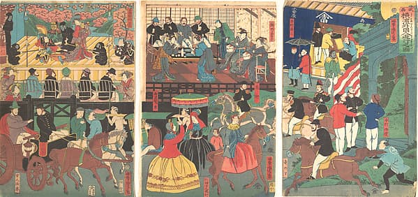 Bushu Yokohama gaikokujin yūkyō no zu|A View of the Amusements of the Foreigners in Yokohama, Bushu