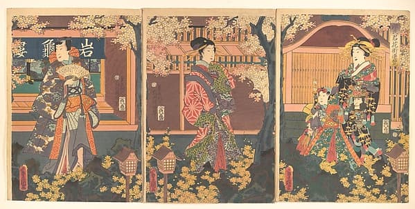 Prince Genji Visits the Gankirō Tea House