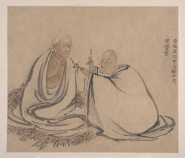 明清/日本江戶時代 (傳) 陳賢 十六羅漢圖 冊|The Sixteen Luohans