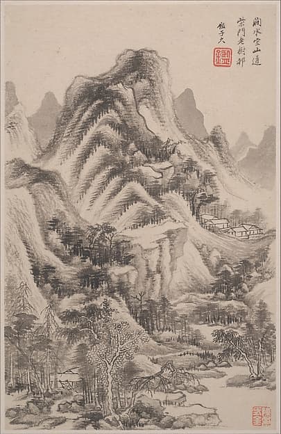 清 王鑑 仿古山水圖 冊 紙本|Landscapes in the styles of old masters