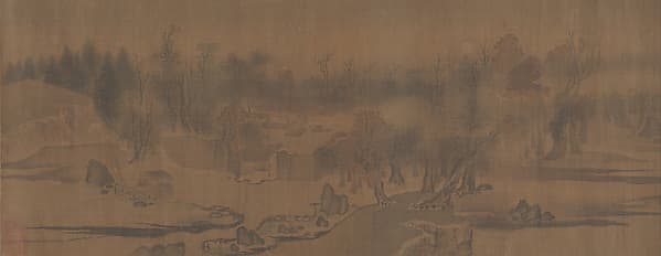 北宋 傳趙令穰 江村秋曉圖 卷|南宋 舊傳 趙令穰 江村秋曉圖 卷|River Village in Autumn Dawn