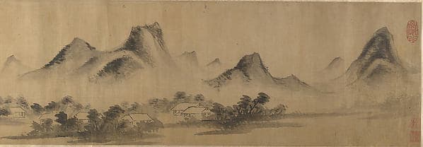 清 佚名 倣董其昌 倣米氏雲山圖 卷|Cloudy Mountain in the Style of Mi Fu (1052–1107)