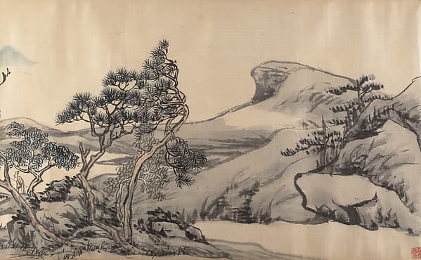 清 張賜寧 設色山水 卷|Landscape