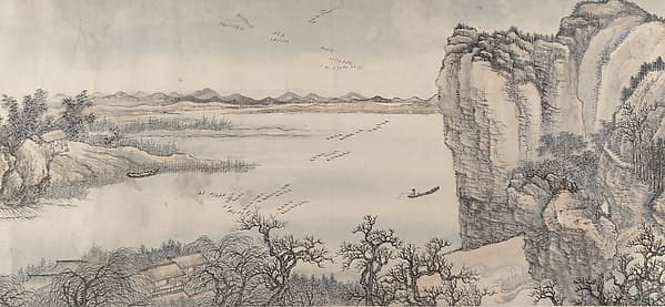 清 王翬 倣巨然燕文貴山水圖 卷|Landscape in the Style of Juran and Yan Wengui