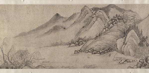 明 卞文瑜 谿山秋靄圖 卷|Streams and Mountains in Autumn Mist