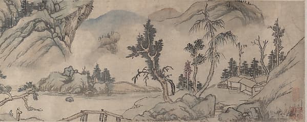 明 莫是龍 書畫 卷|Landscape