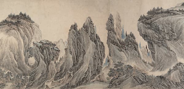明/清 李在 董巨馬夏合風山水圖 卷|Landscape after Dong Yuan, Juran, Ma Yuan, and Xia Gui