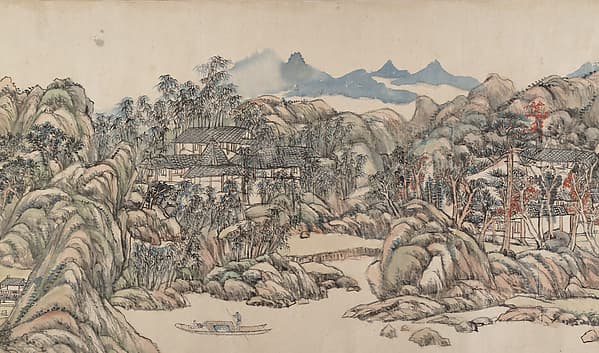 清 王原祁 輞川圖 卷|Wangchuan Villa
